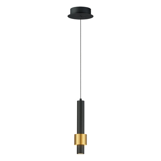 Reveal LED Pendant Black/Gold by ET2
