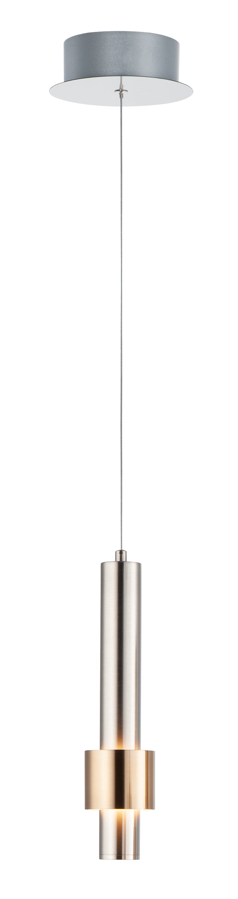 Reveal LED Pendant Satin Nickel/Satin Brass by ET2