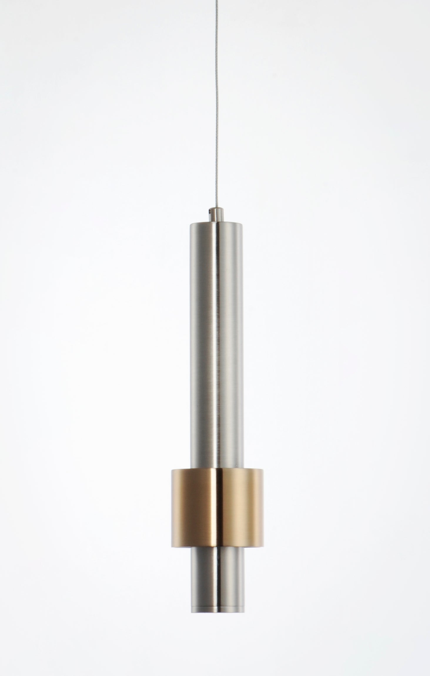 Reveal LED Pendant Satin Nickel/Satin Brass by ET2