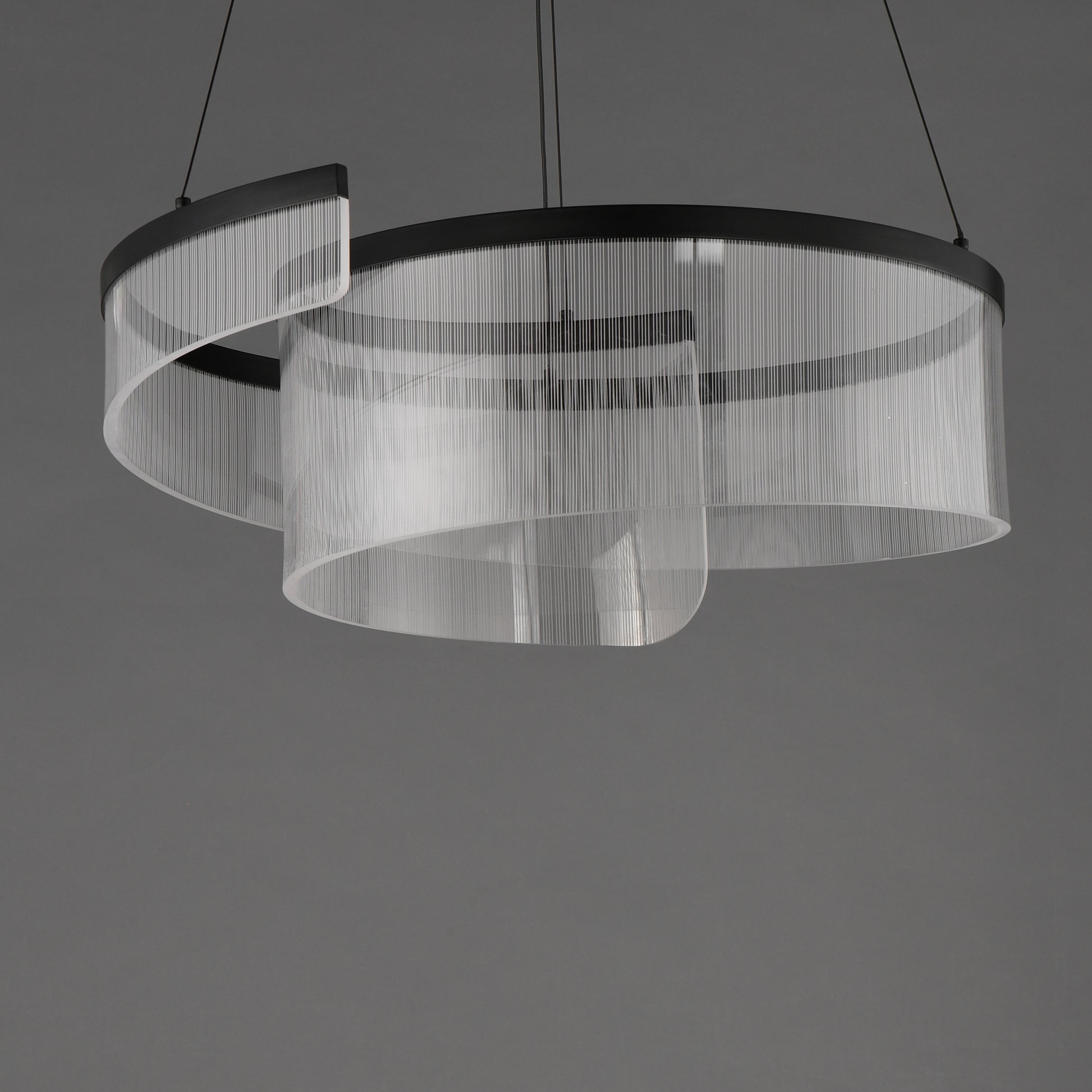 Sonata 24" LED Pendant Black by ET2