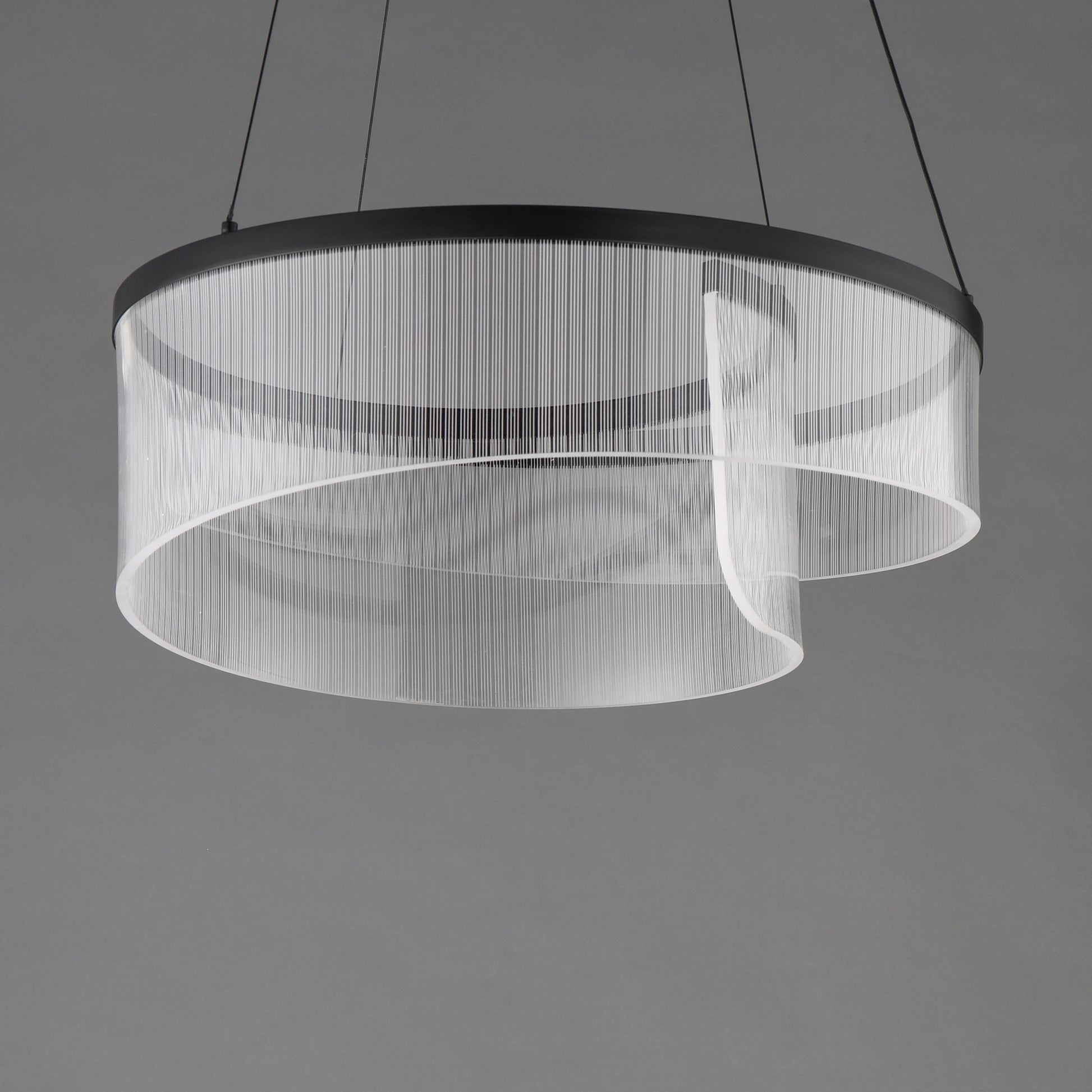 Sonata 24" LED Pendant Black by ET2