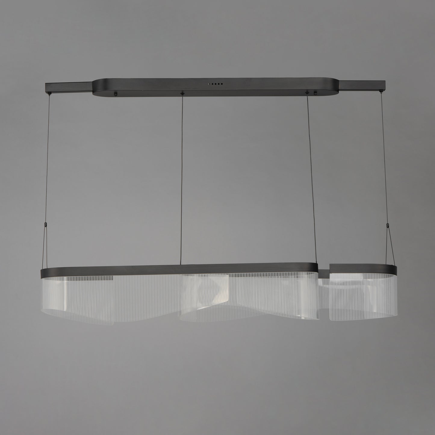 Sonata 2-Light Linear LED Pendant Black by ET2