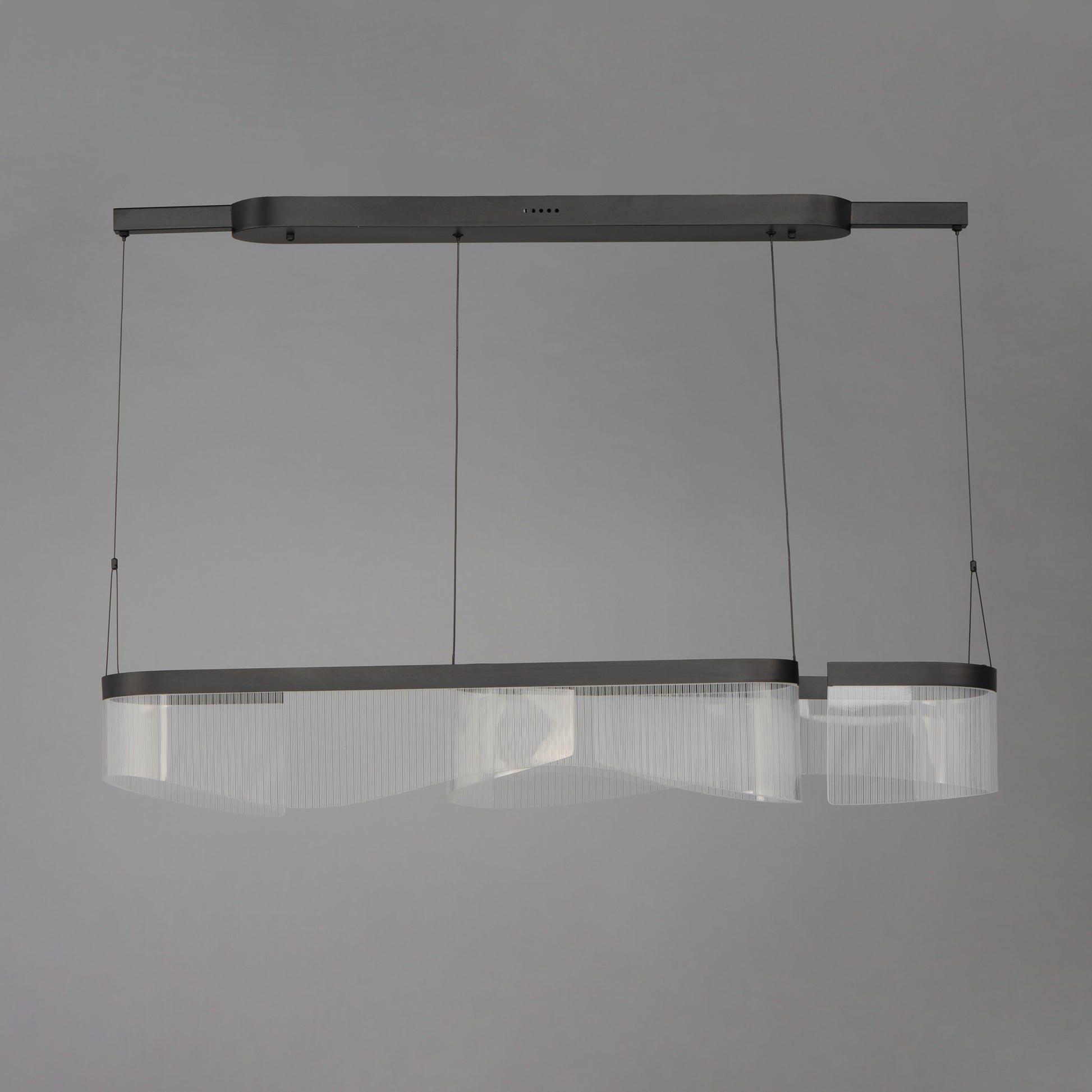 Sonata 2-Light Linear LED Pendant Black by ET2