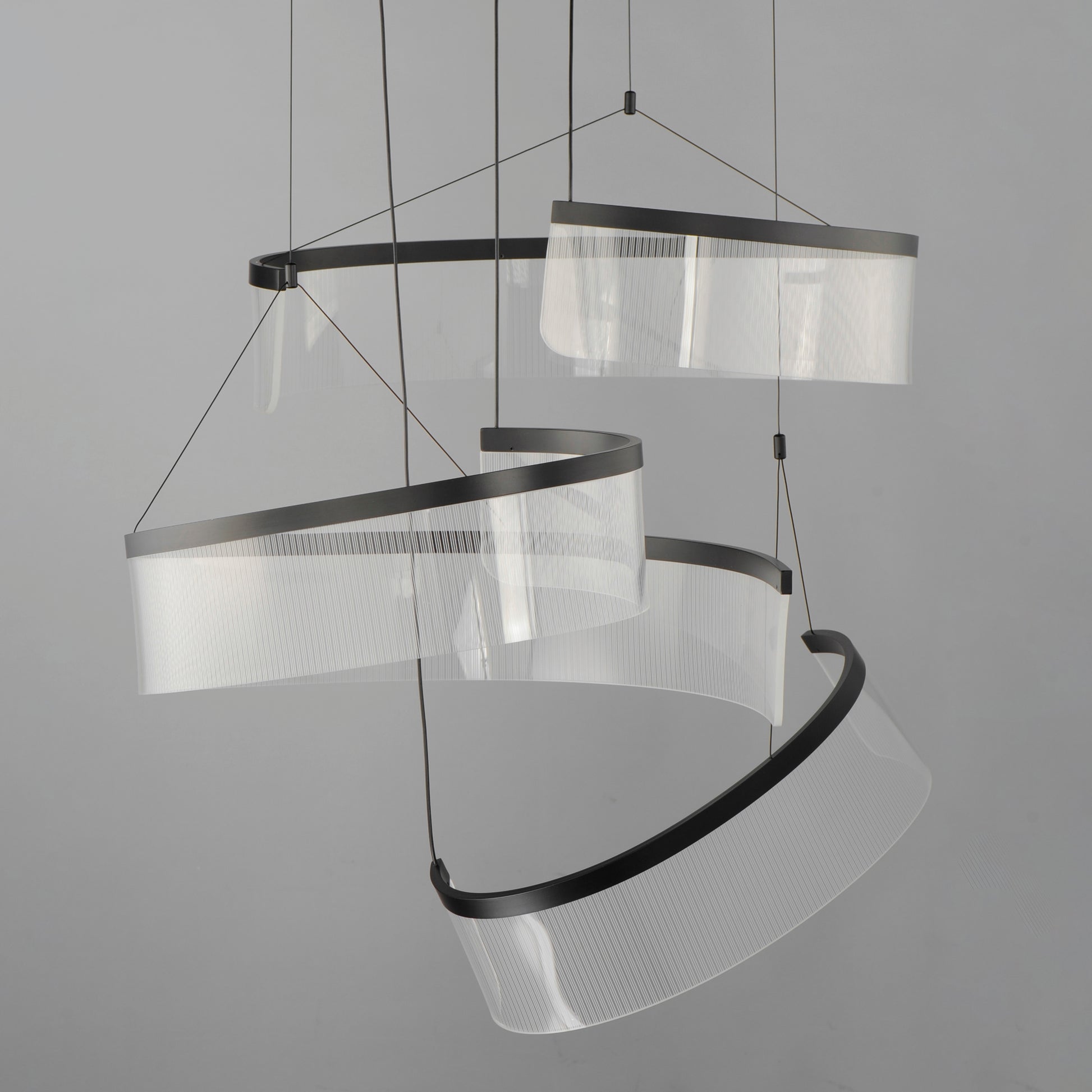 Sonata 3-Light LED Pendant Black by ET2