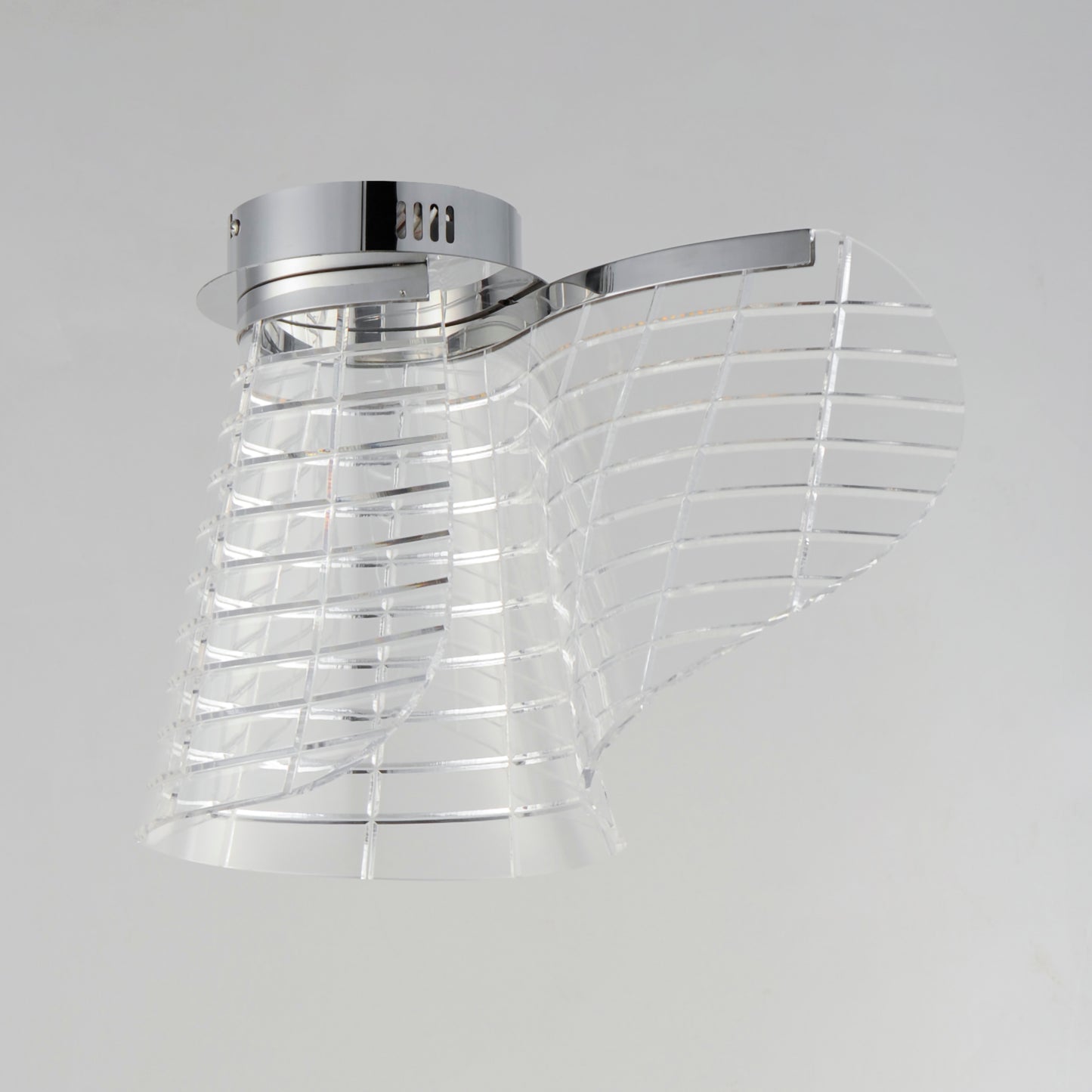 Tartan LED Flush Mount Polished Chrome by ET2