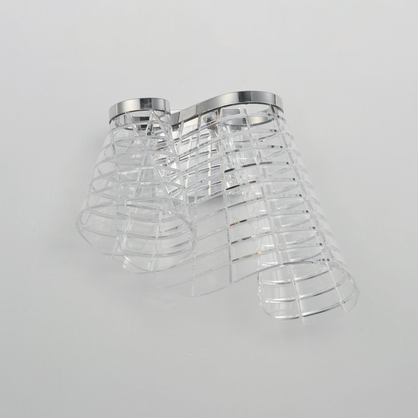 Tartan LED Wall Sconce Polished Chrome by ET2