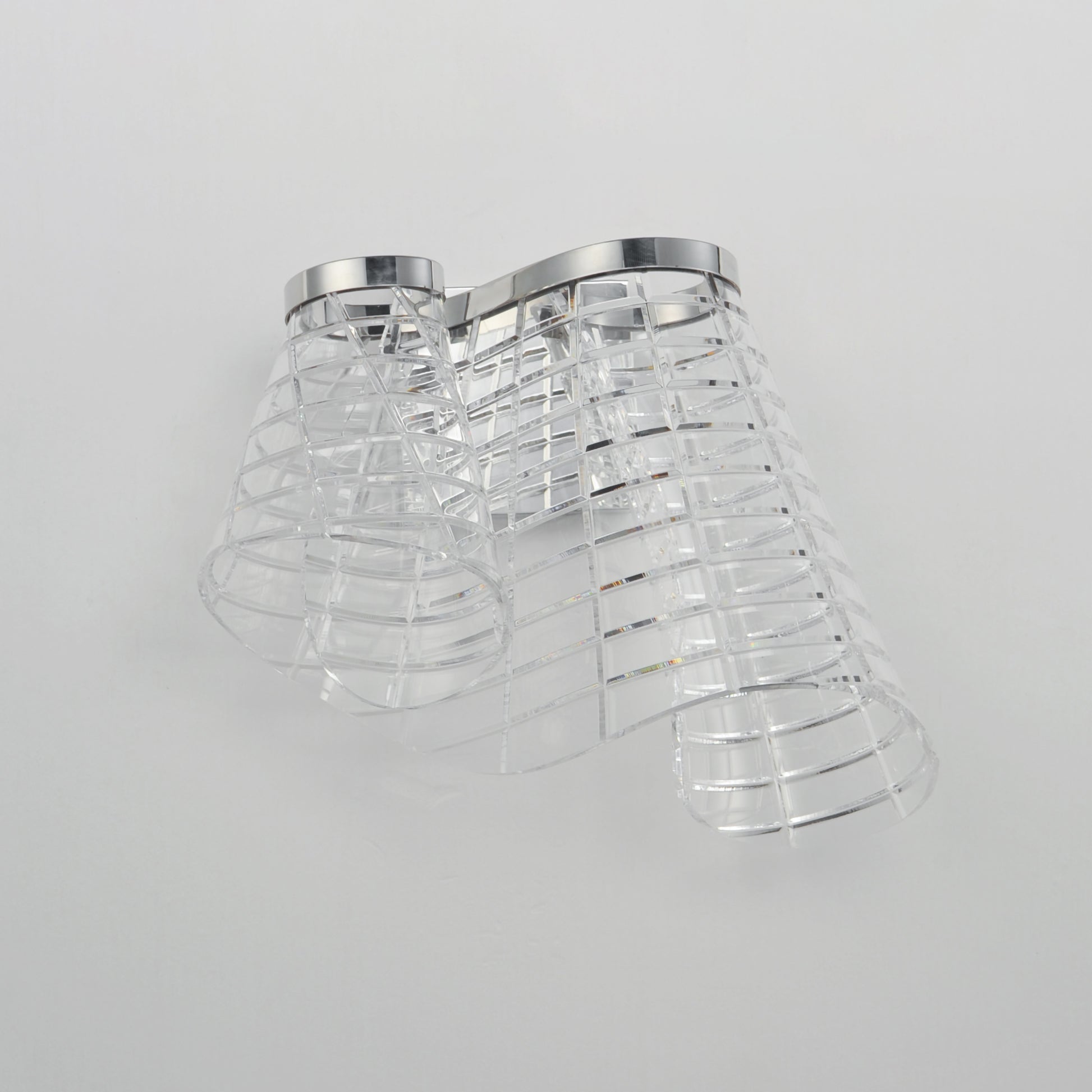 Tartan LED Wall Sconce Polished Chrome by ET2