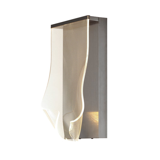 Rinkle LED Wall Sconce Brushed Gunmetal by ET2
