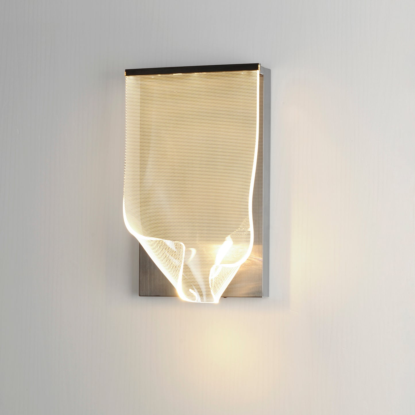 Rinkle LED Wall Sconce Brushed Gunmetal by ET2