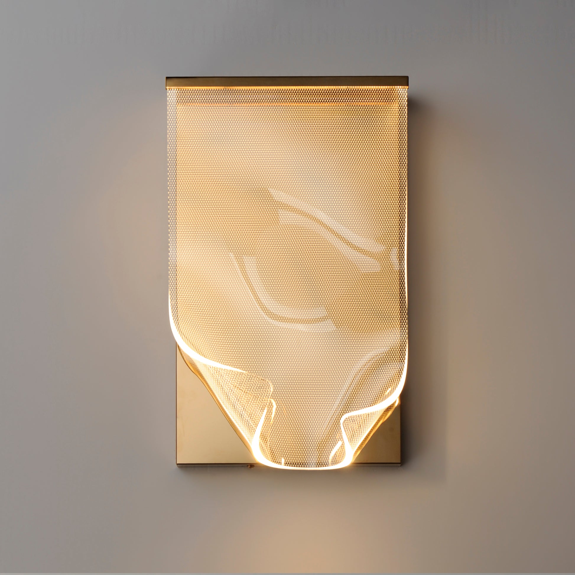 Rinkle LED Wall Sconce French Gold by ET2