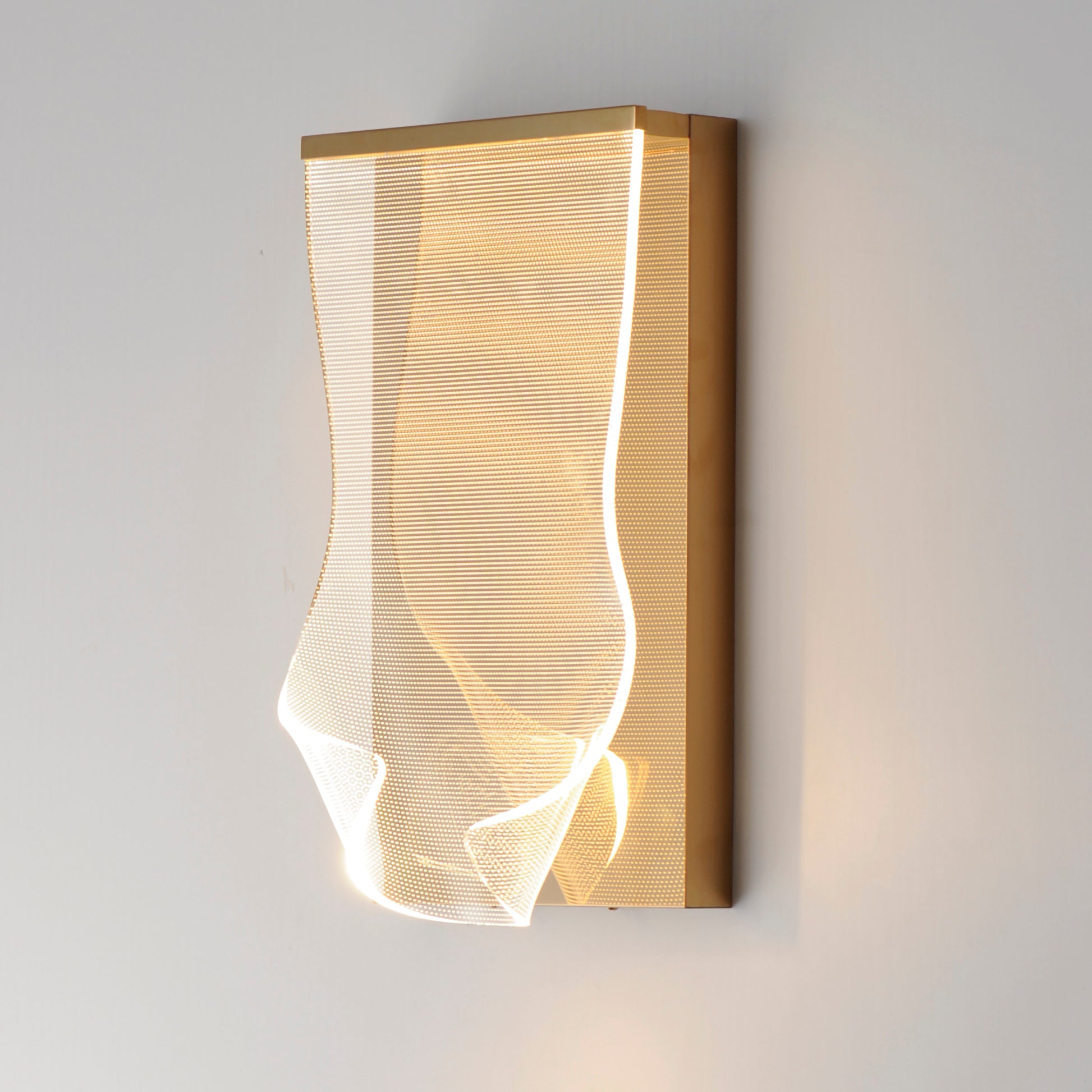 Rinkle LED Wall Sconce French Gold by ET2