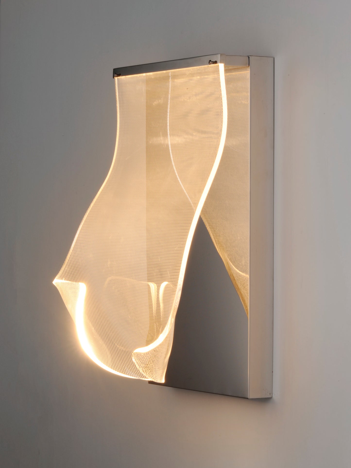 Rinkle LED Wall Sconce Polished Chrome by ET2