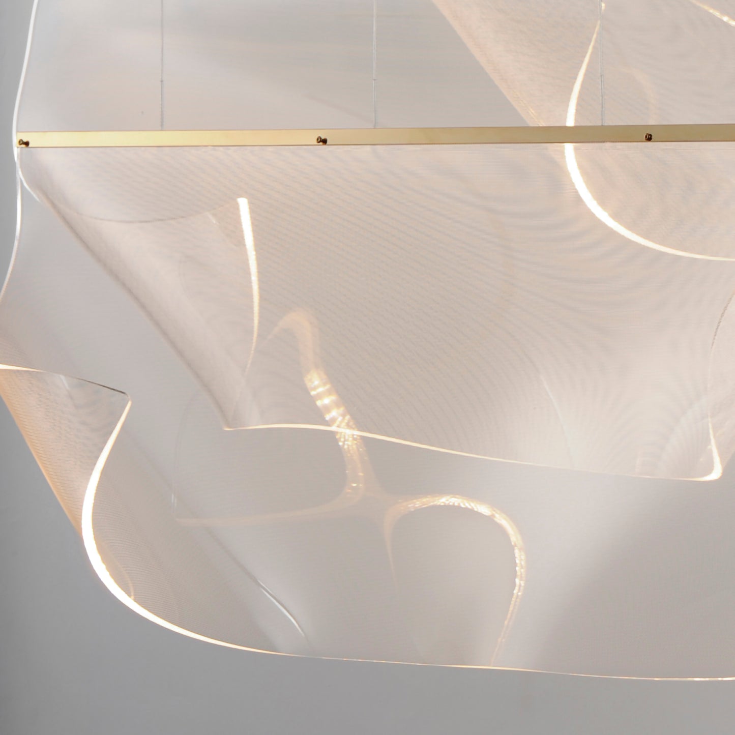 Rinkle 3-Light Linear LED Pendant French Gold by ET2