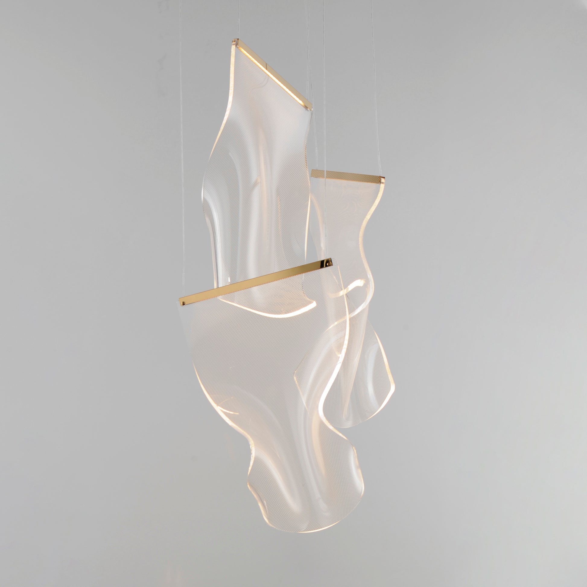 Rinkle 3-Light LED Multi Pendant French Gold by ET2