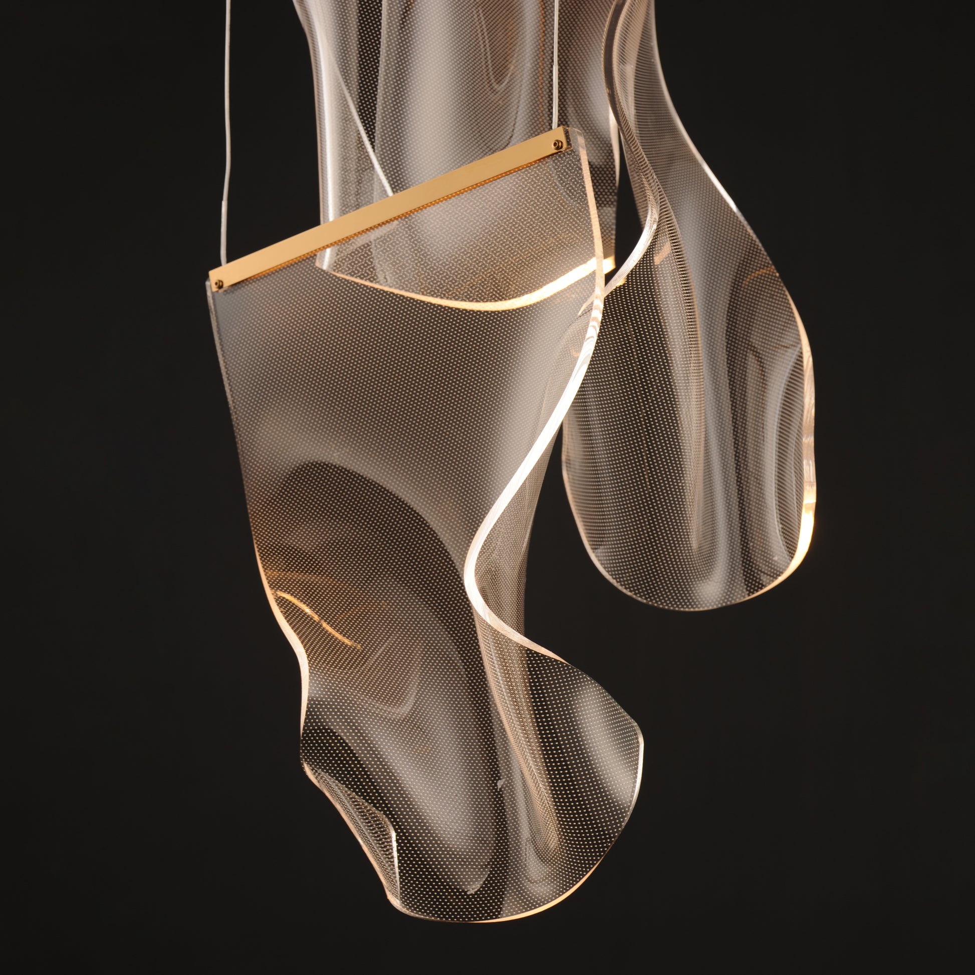 Rinkle 3-Light LED Multi Pendant French Gold by ET2