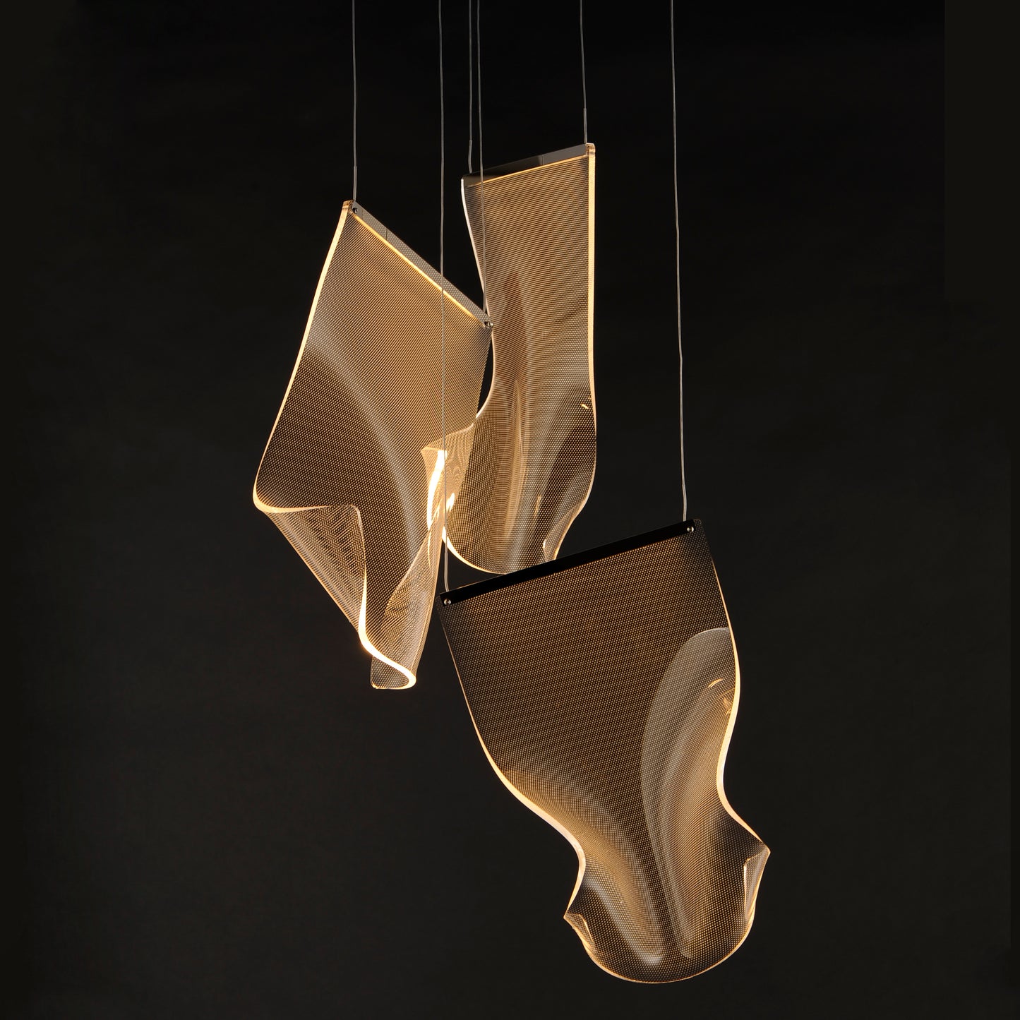 Rinkle 3-Light LED Multi Pendant Polished Chrome by ET2