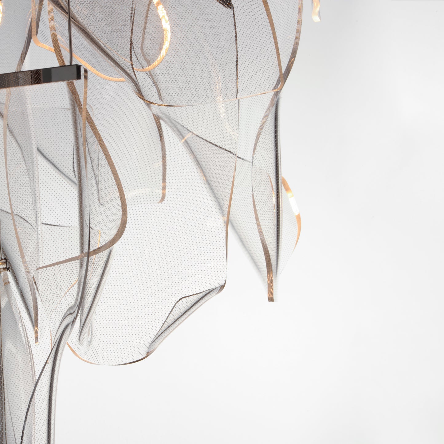 Rinkle 6-Light LED Multi Pendant Brushed Gunmetal by ET2