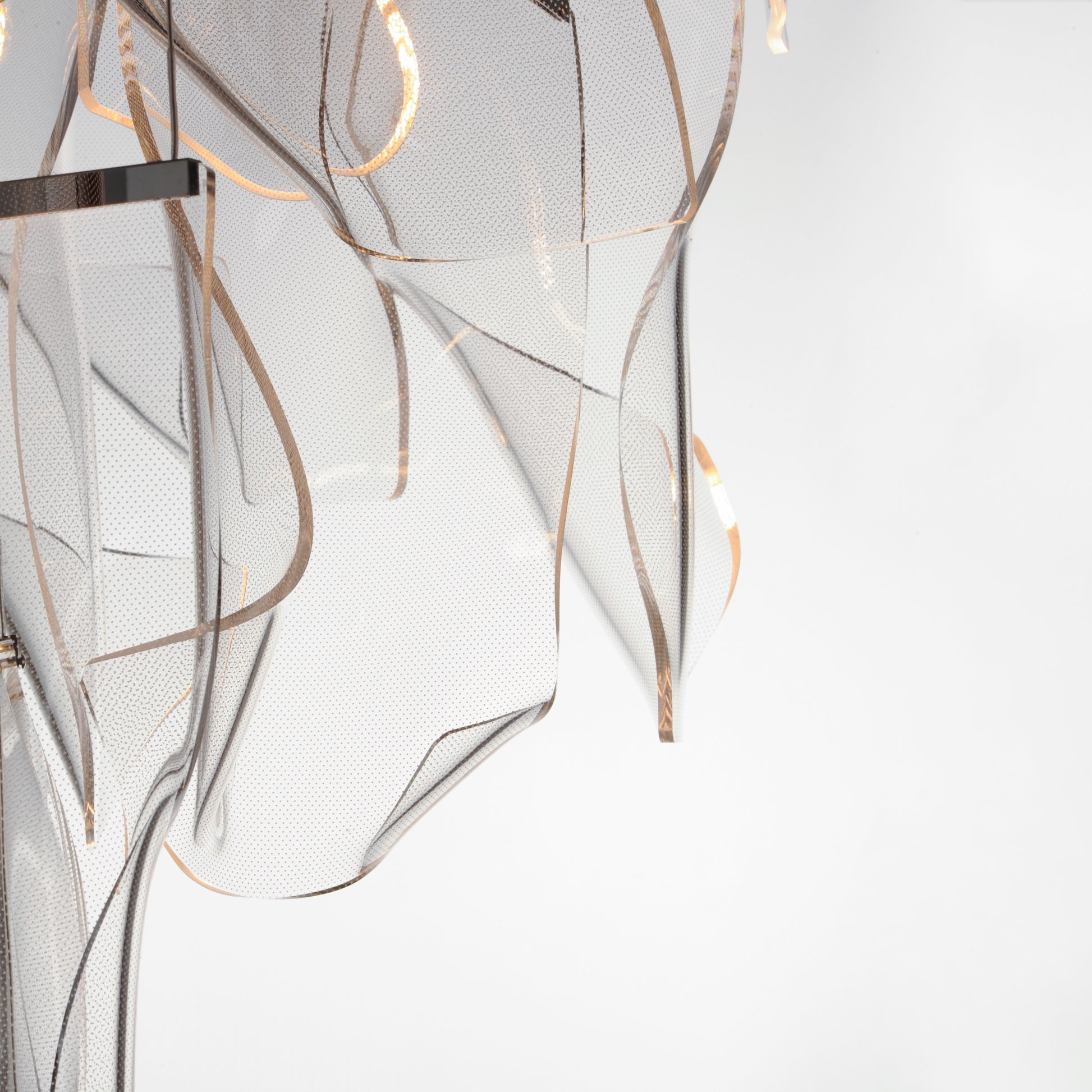 Rinkle 6-Light LED Multi Pendant Brushed Gunmetal by ET2