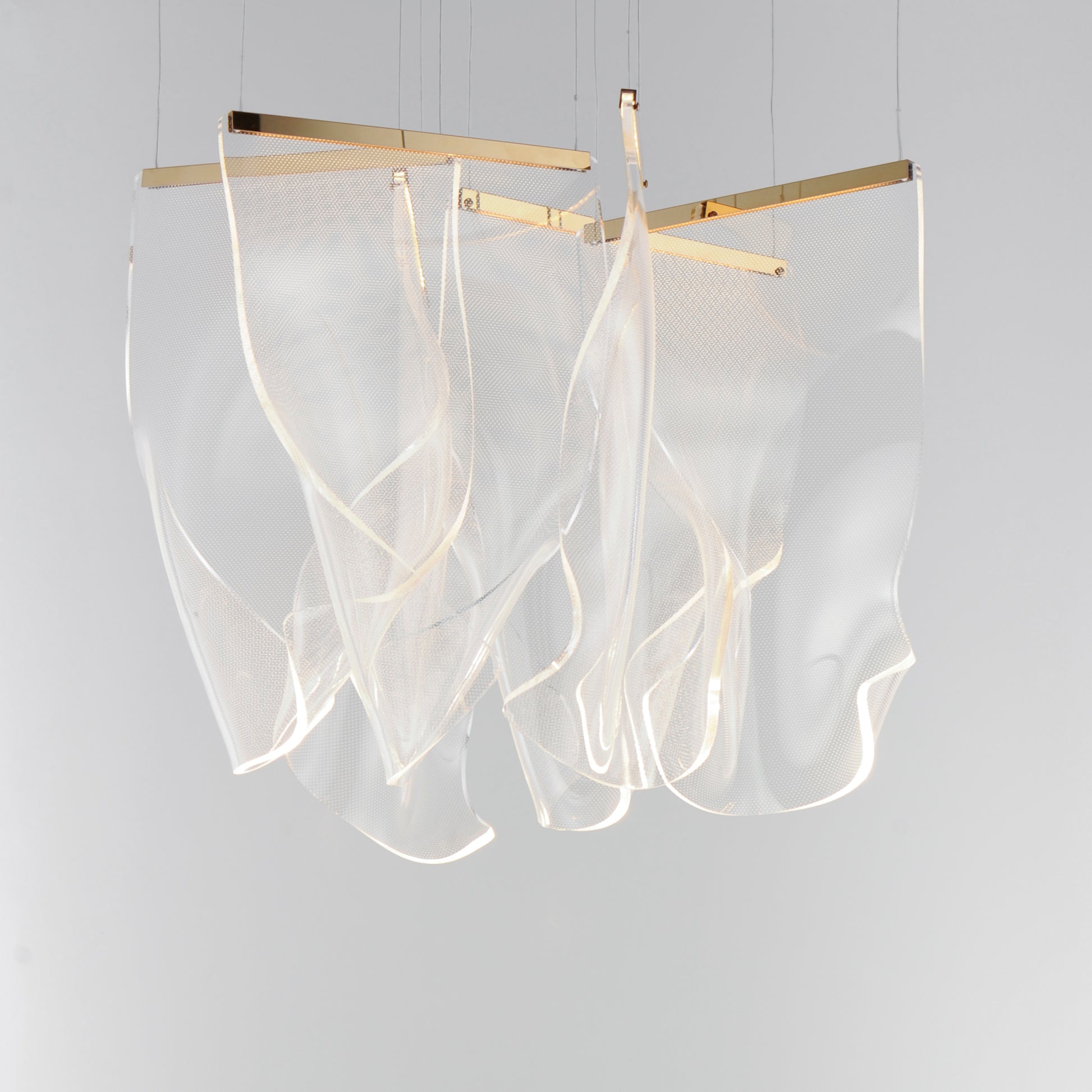 Rinkle 6-Light LED Multi Pendant French Gold by ET2