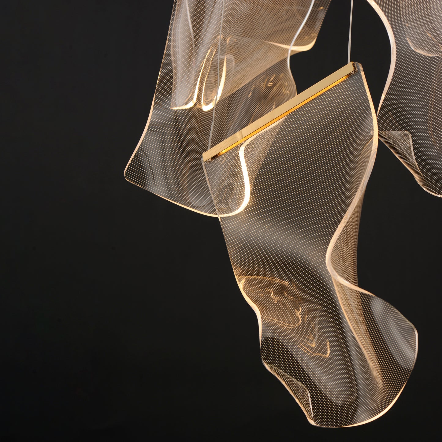 Rinkle 28" 14-Light LED Pendant French Gold by ET2