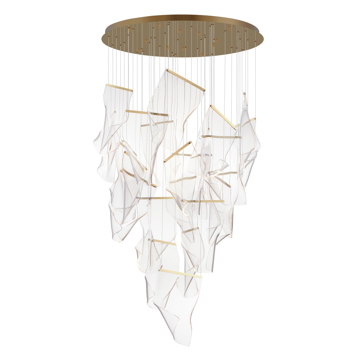 Rinkle 24-Light LED Pendant French Gold by ET2