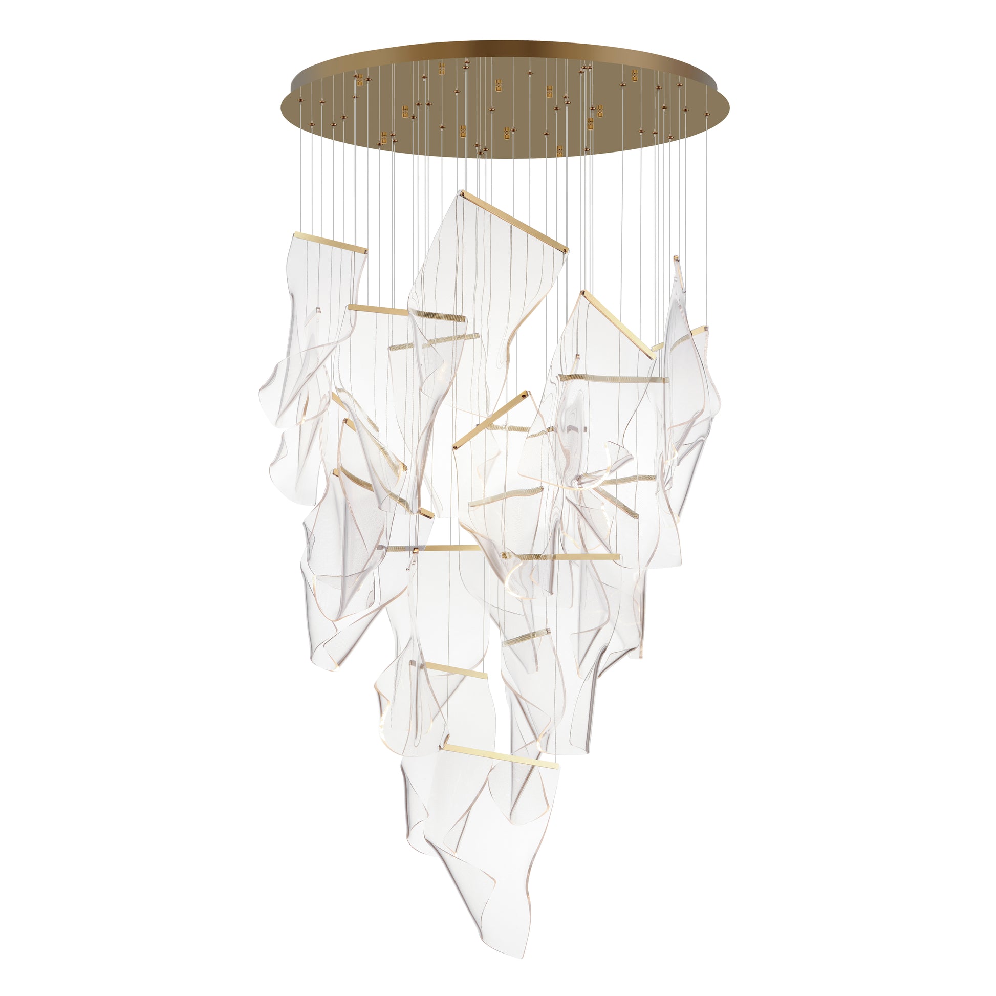 Rinkle 24-Light LED Pendant French Gold by ET2