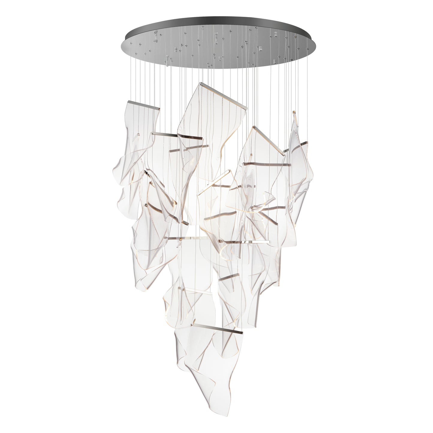 Rinkle 24-Light LED Pendant Polished Chrome by ET2