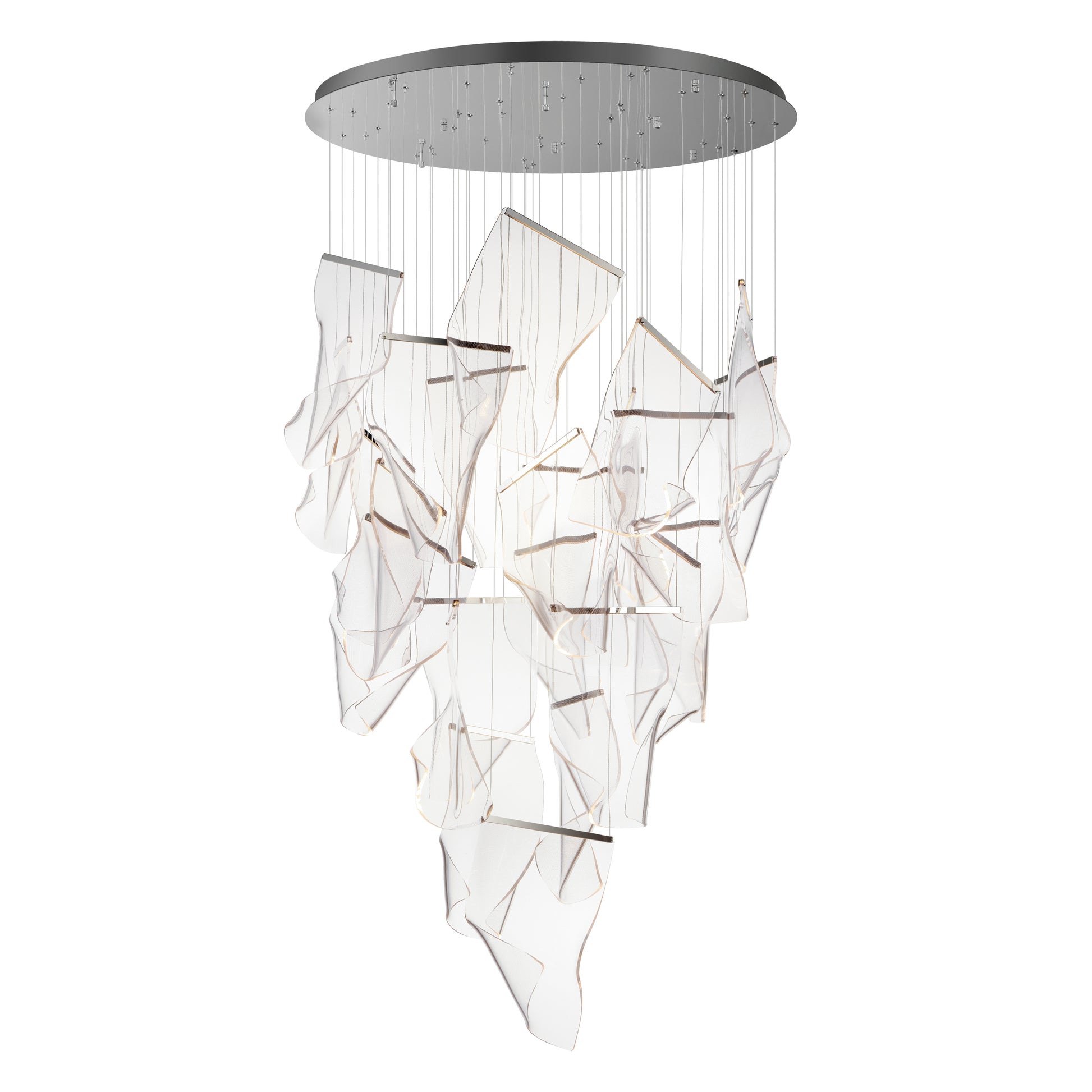 Rinkle 24-Light LED Pendant Polished Chrome by ET2