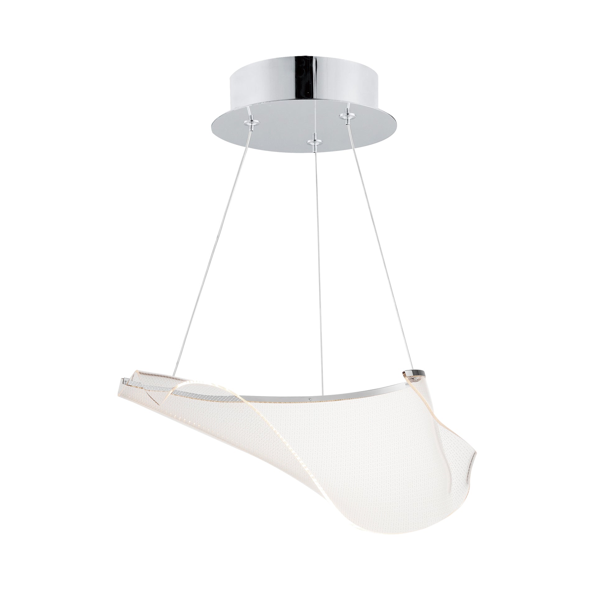 Rinkle Modular LED Pendant Polished Chrome by ET2