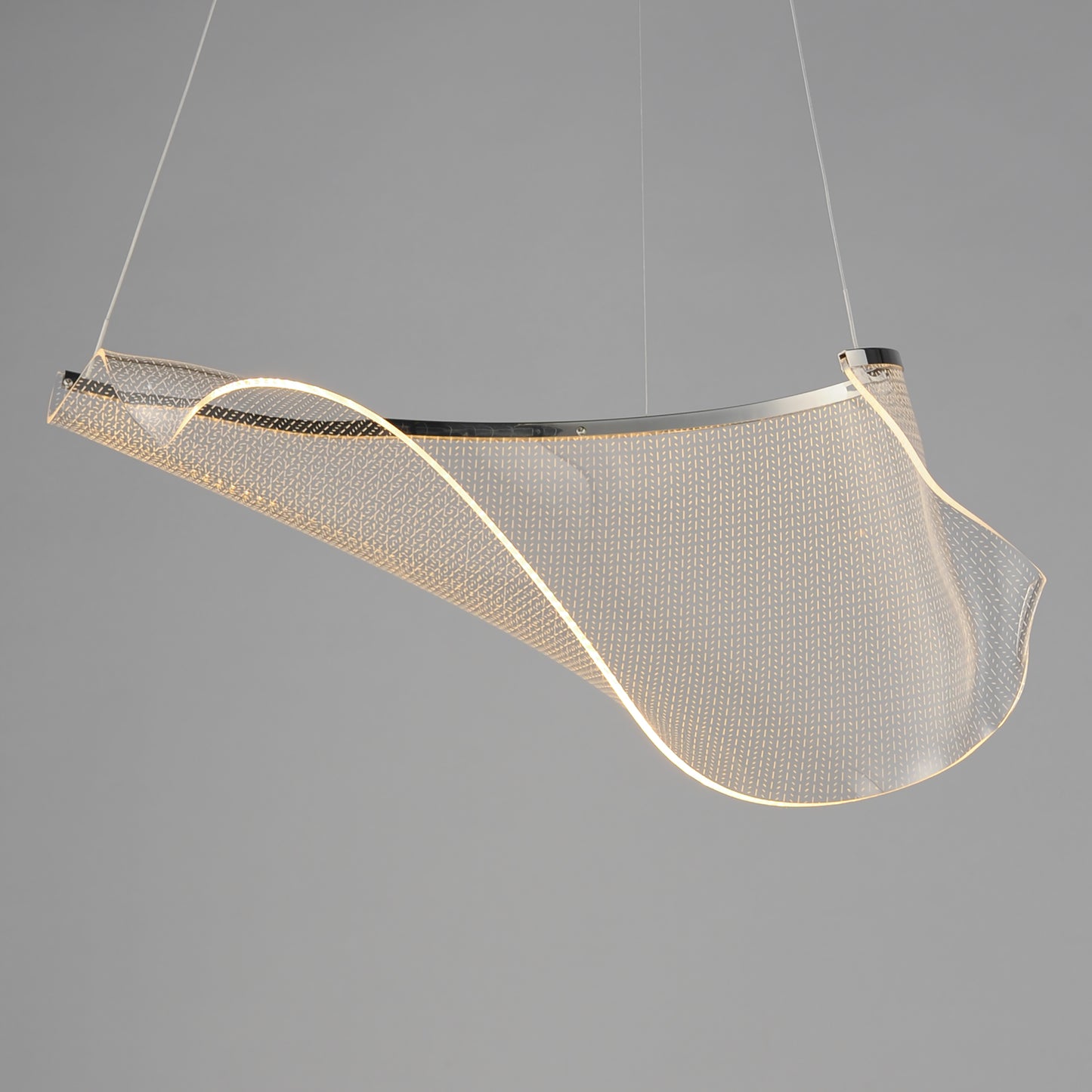 Rinkle Modular LED Pendant Polished Chrome by ET2