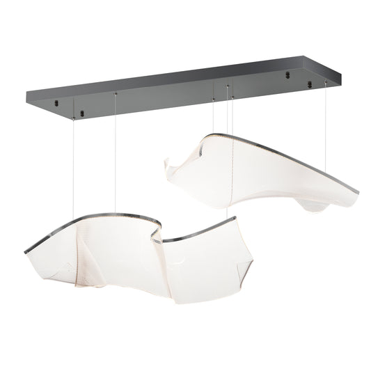 Rinkle Modular 2-Light LED Pendant Brushed Gunmetal by ET2