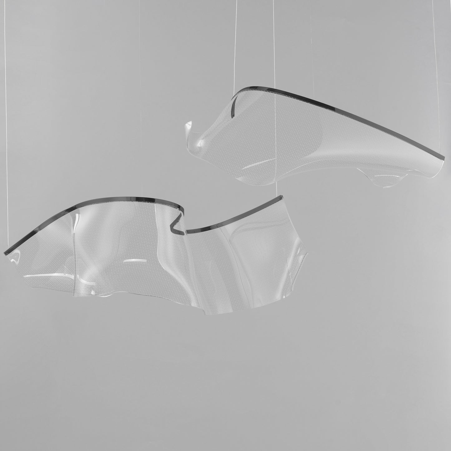 Rinkle Modular 2-Light LED Pendant Brushed Gunmetal by ET2