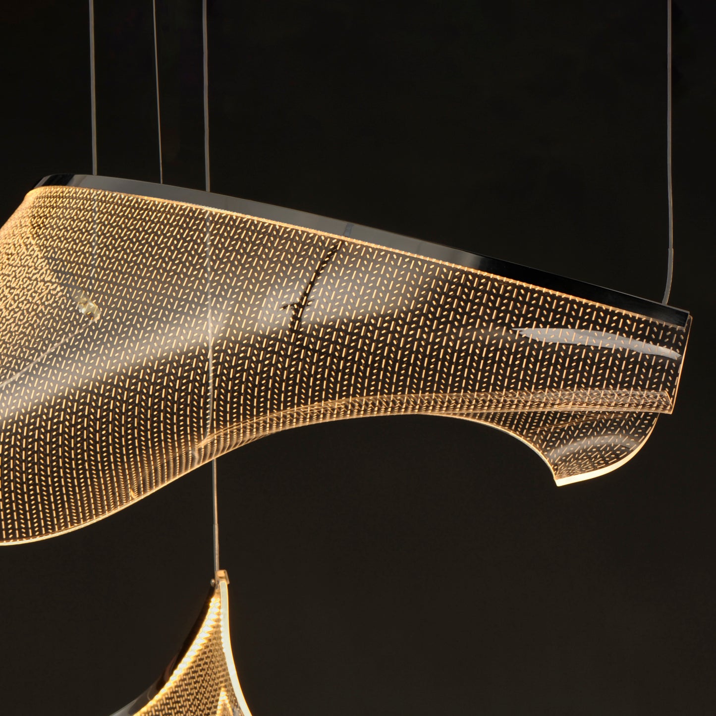 Rinkle Modular 2-Light LED Pendant Brushed Gunmetal by ET2