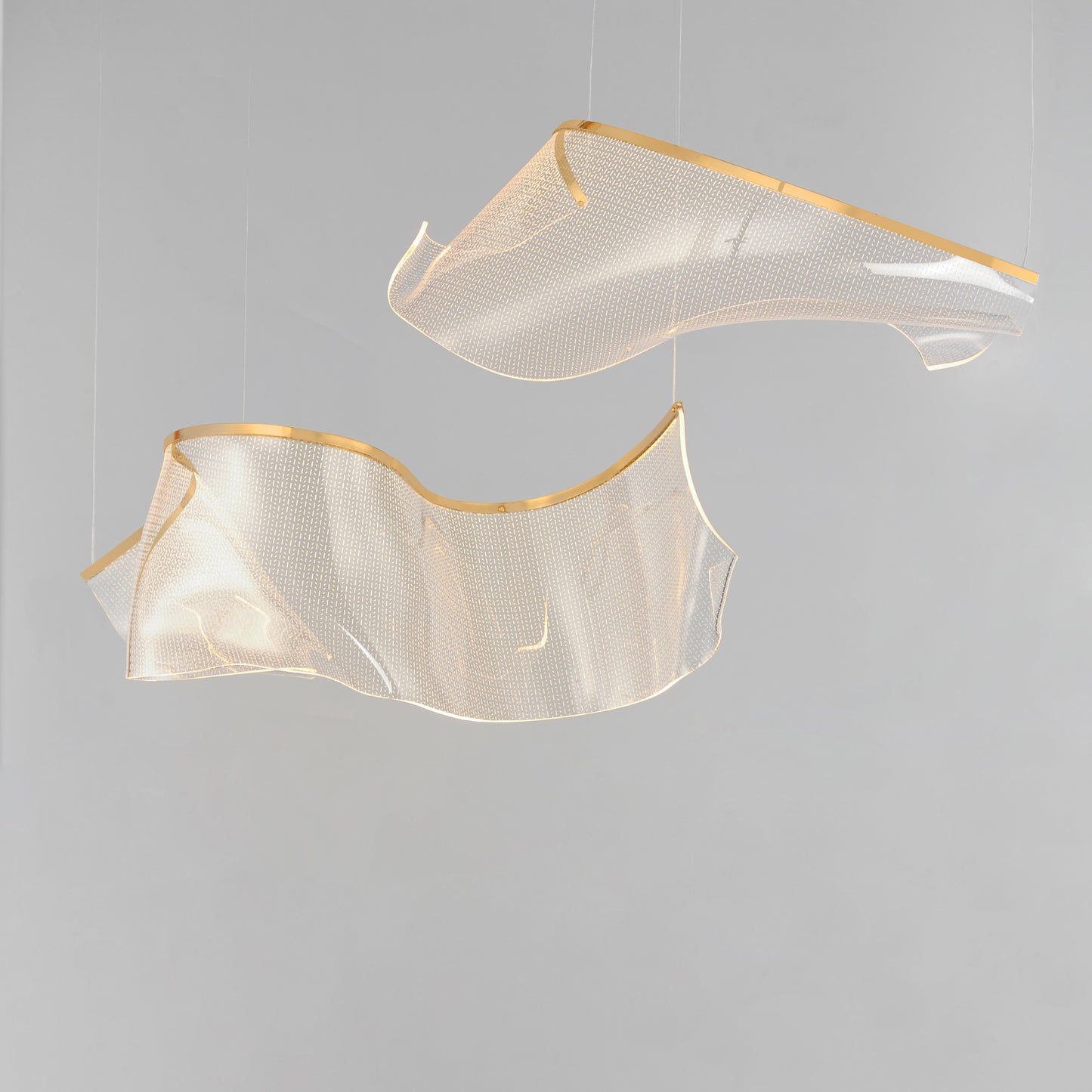 Rinkle Modular 2-Light LED Pendant French Gold by ET2