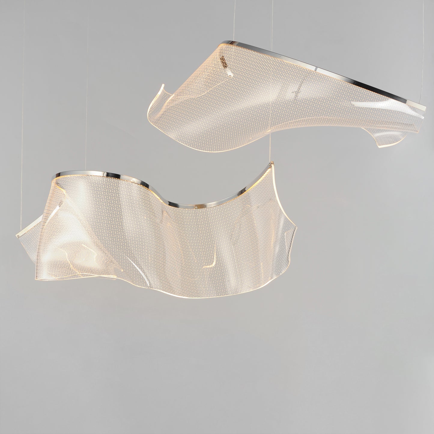 Rinkle Modular 2-Light LED Pendant Polished Chrome by ET2