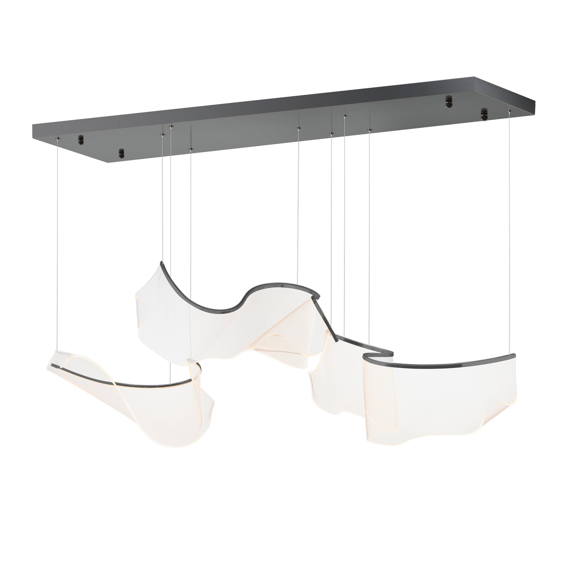 Rinkle Modular 3-Light LED Pendant Brushed Gunmetal by ET2