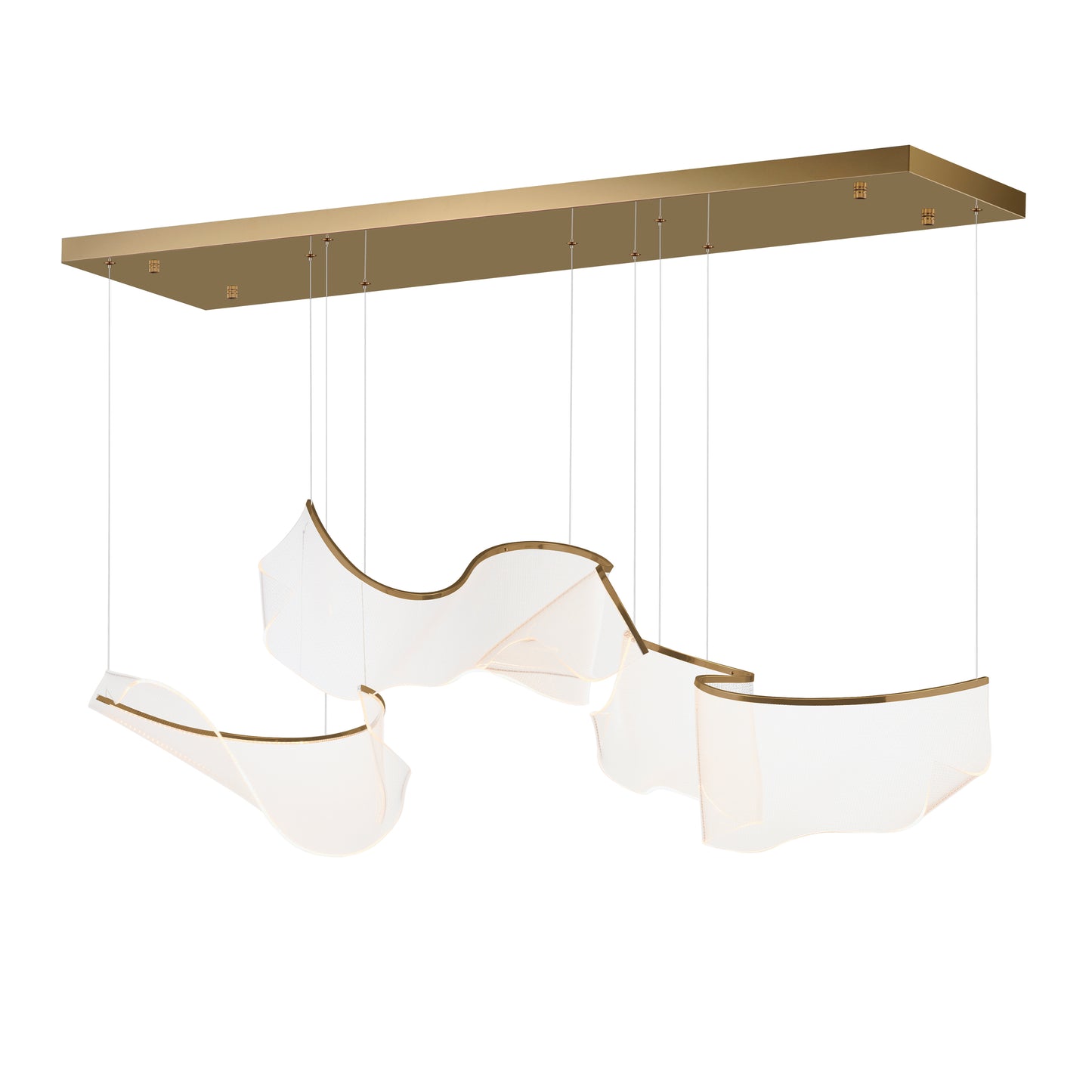 Rinkle Modular 3-Light LED Pendant French Gold by ET2