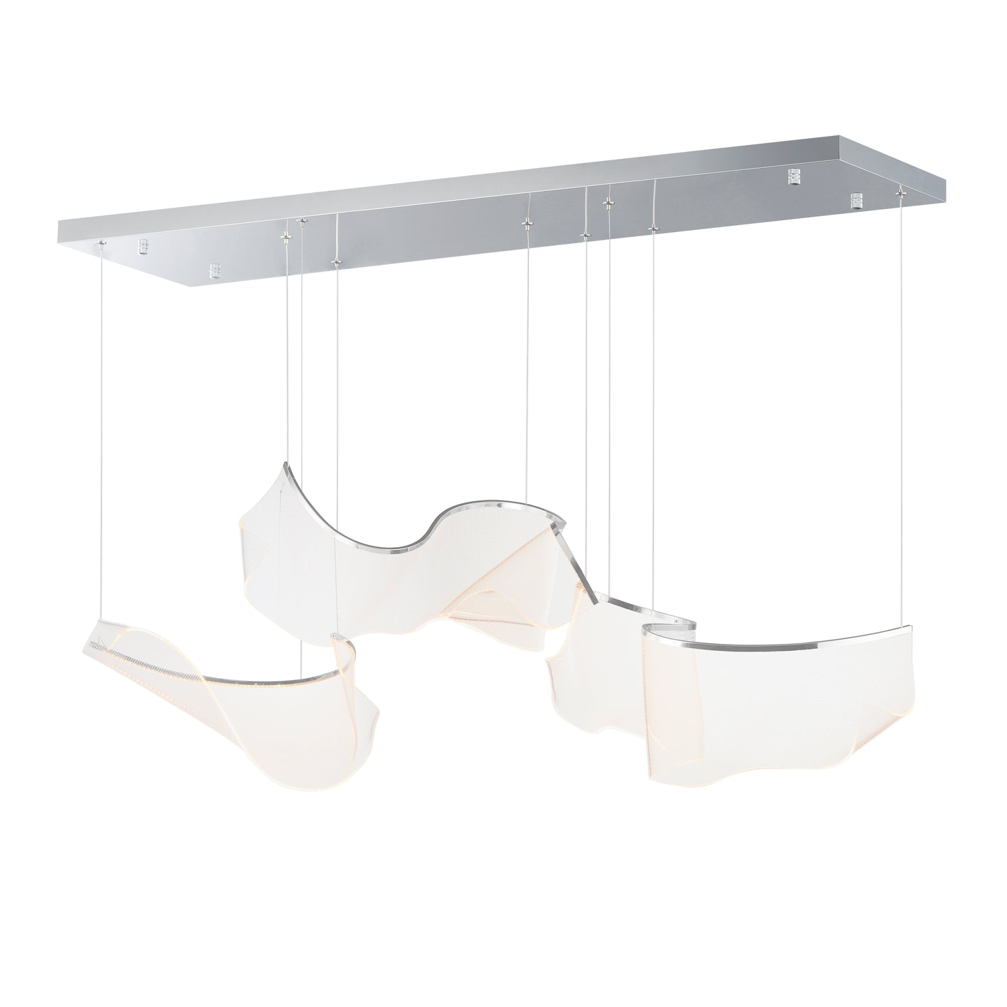 Rinkle Modular 3-Light LED Pendant Polished Chrome by ET2