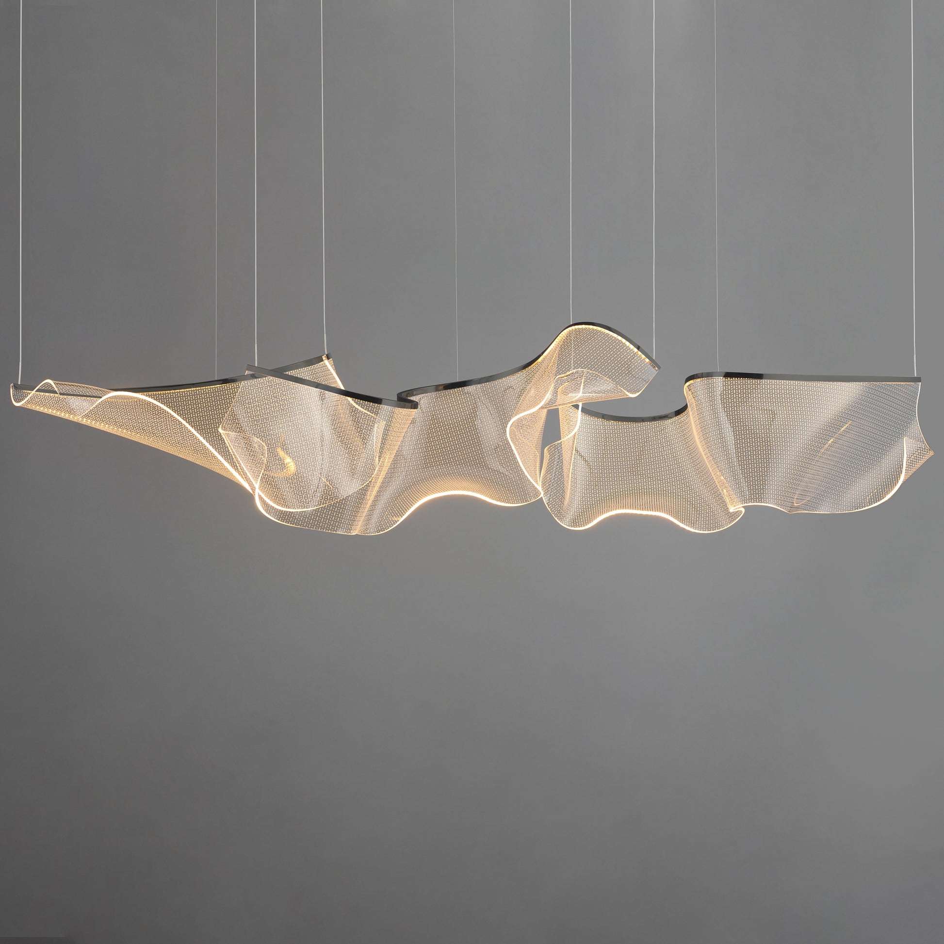 Rinkle Modular 3-Light LED Pendant Brushed Gunmetal by ET2