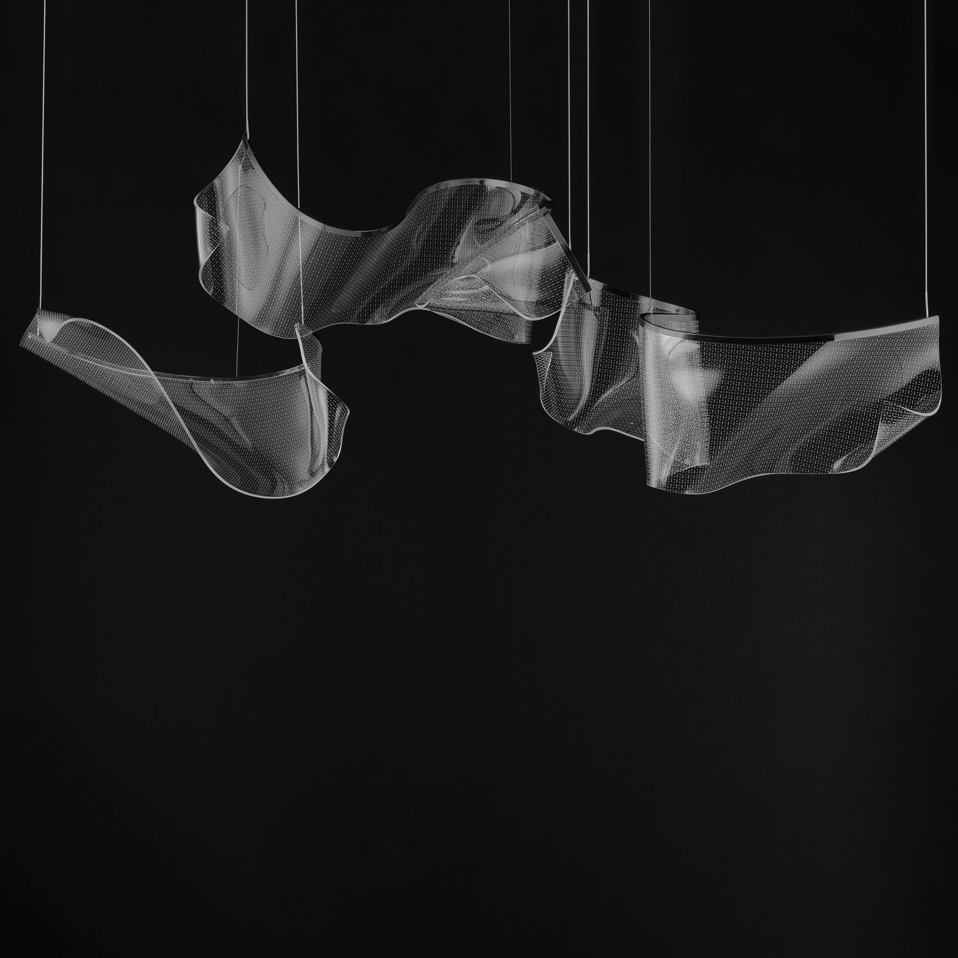 Rinkle Modular 3-Light LED Pendant Brushed Gunmetal by ET2