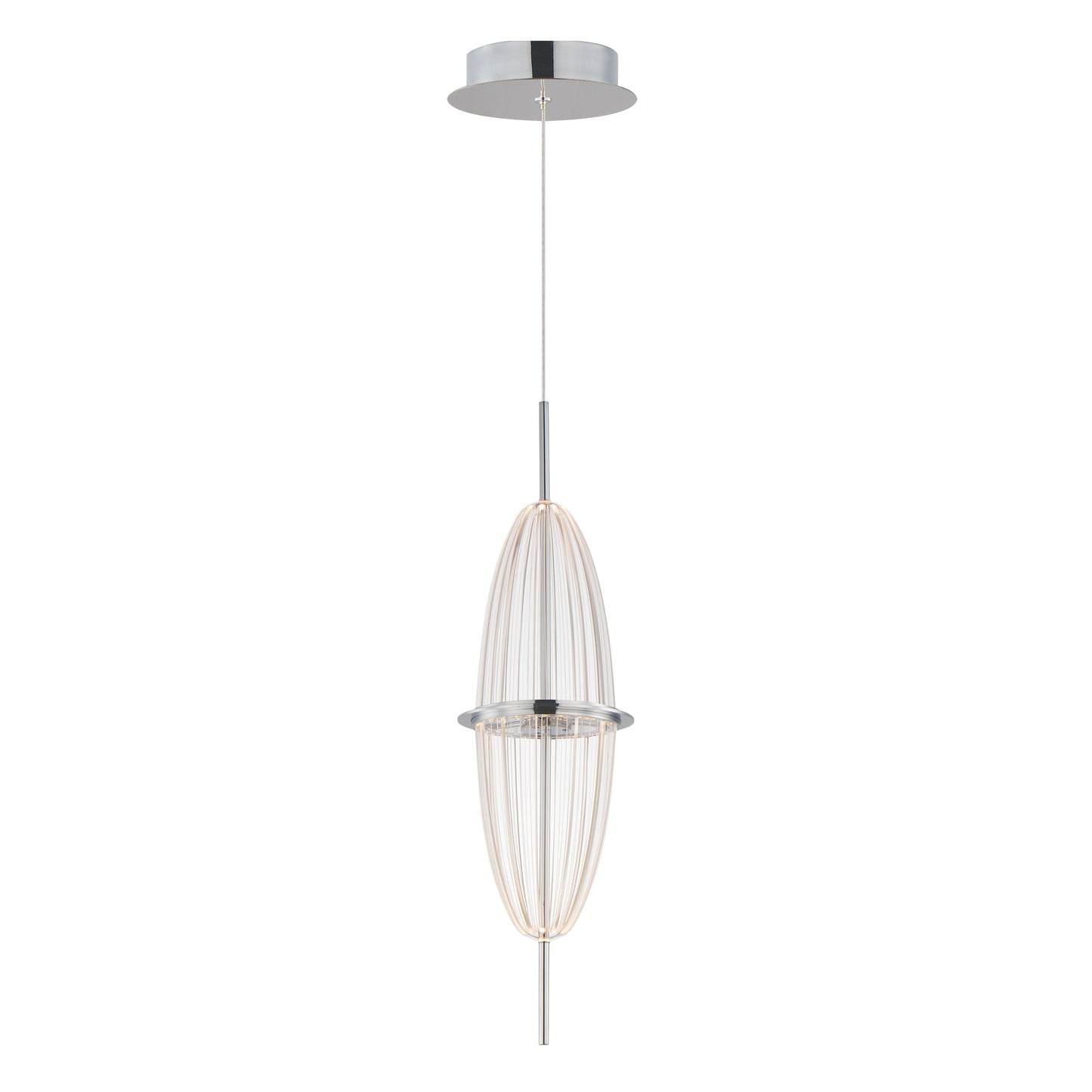 Quasar LED Mini Pendant Polished Chrome by ET2