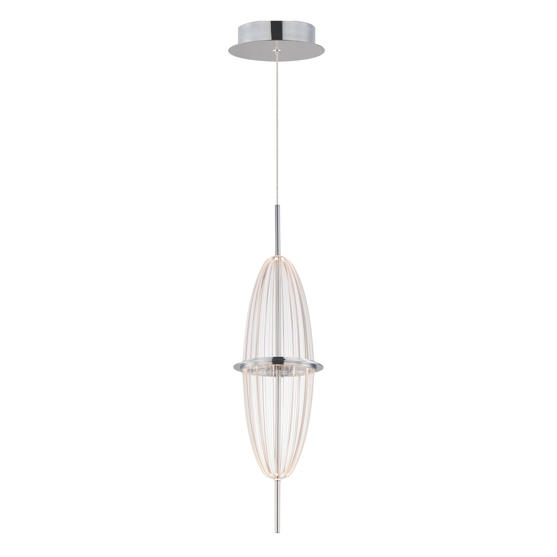 Quasar LED Mini Pendant Polished Chrome by ET2
