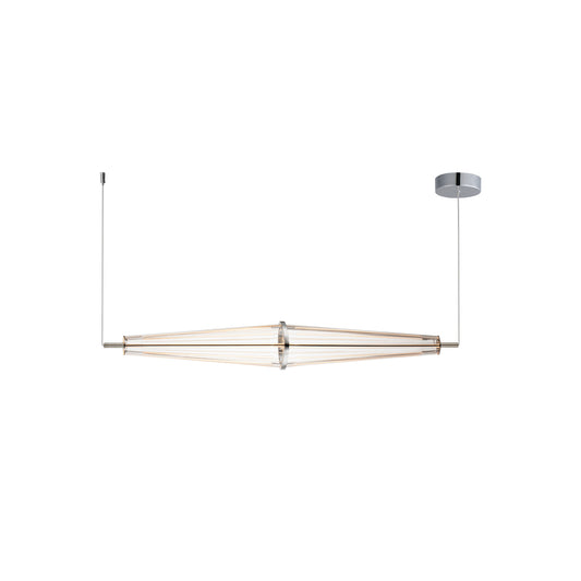 Quasar 35.5" LED Pendant Polished Chrome by ET2