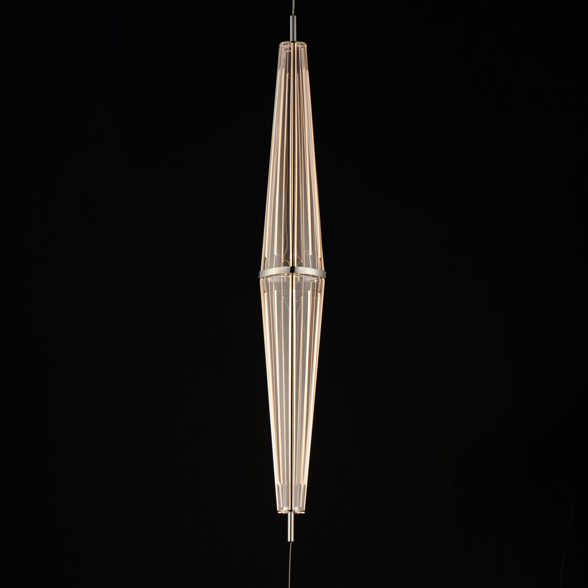Quasar 35.5" LED Pendant Polished Chrome by ET2