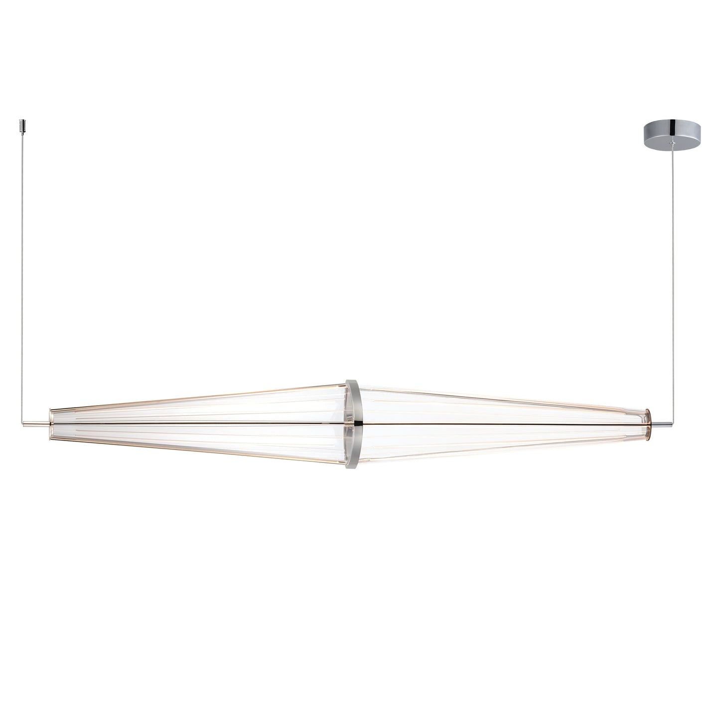 Quasar 51" LED Pendant Polished Chrome by ET2