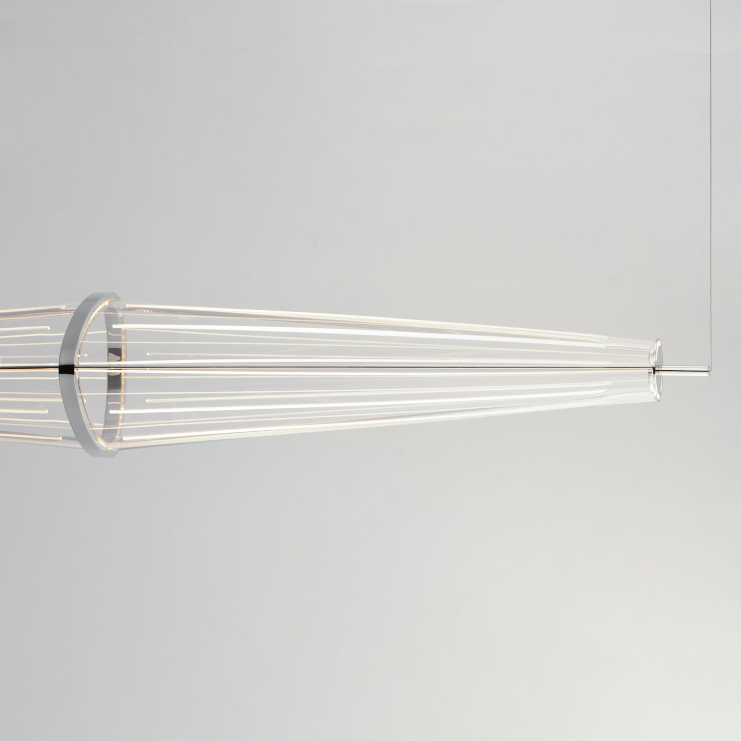 Quasar 51" LED Pendant Polished Chrome by ET2