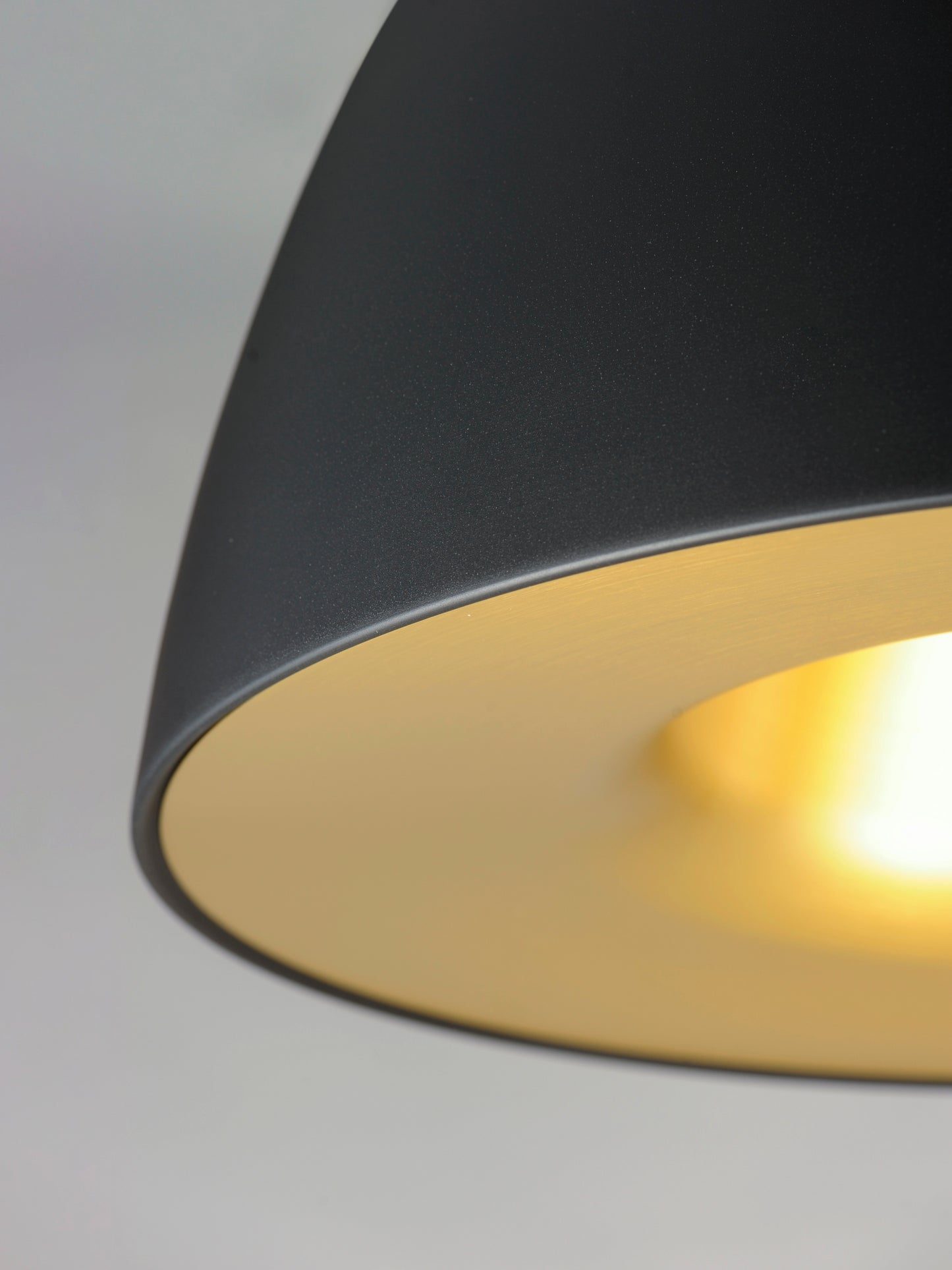Fungo 16" LED Pendant Black/Satin Brass by ET2