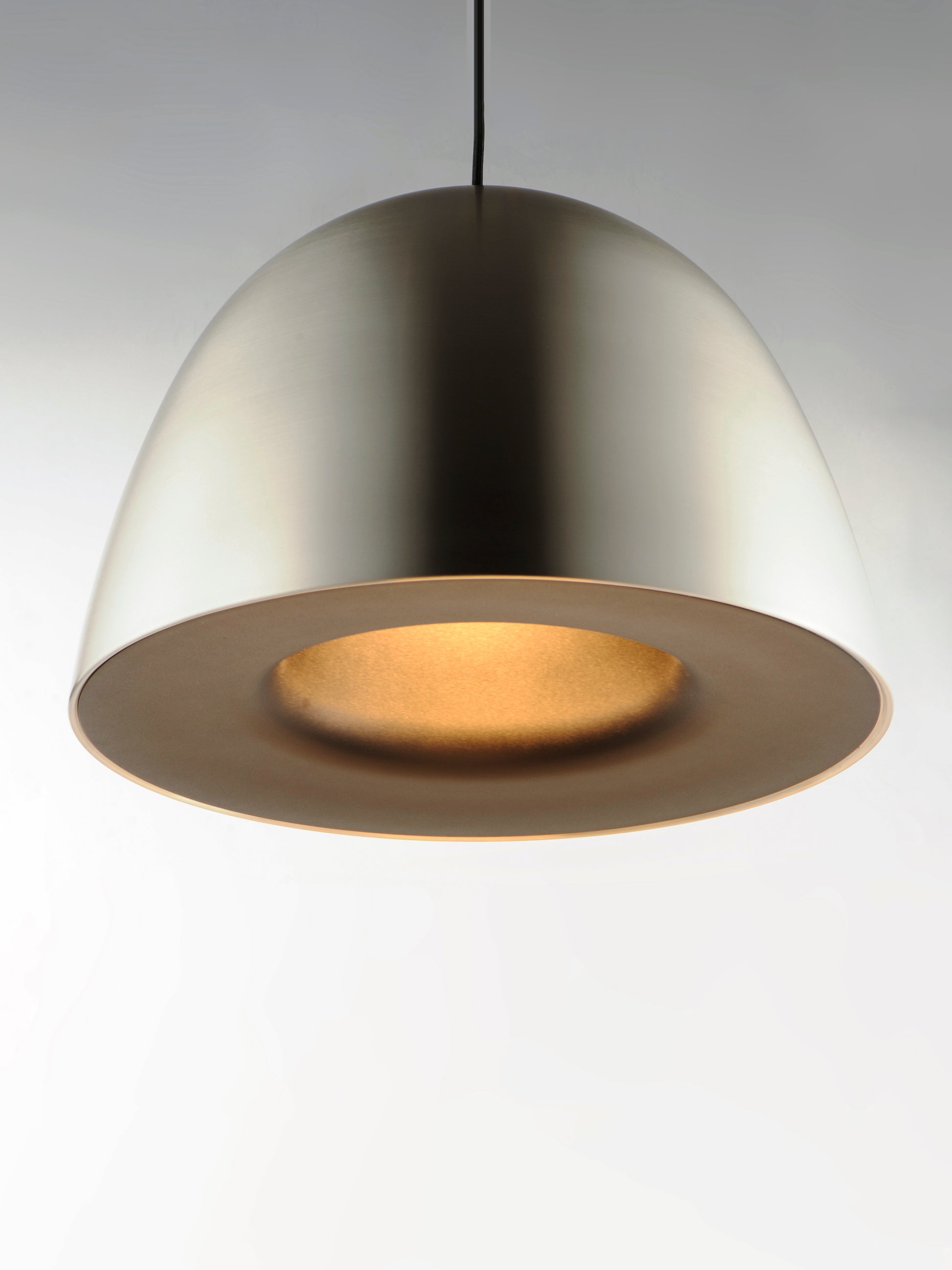 Fungo 16" LED Pendant Satin Nickel/Black by ET2
