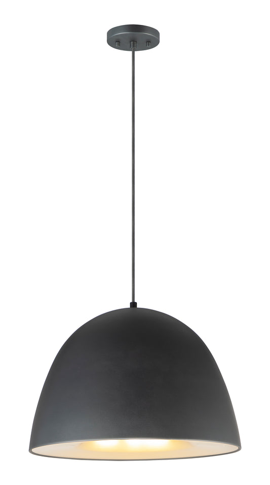 Fungo 24" LED Pendant Black/Satin Brass by ET2
