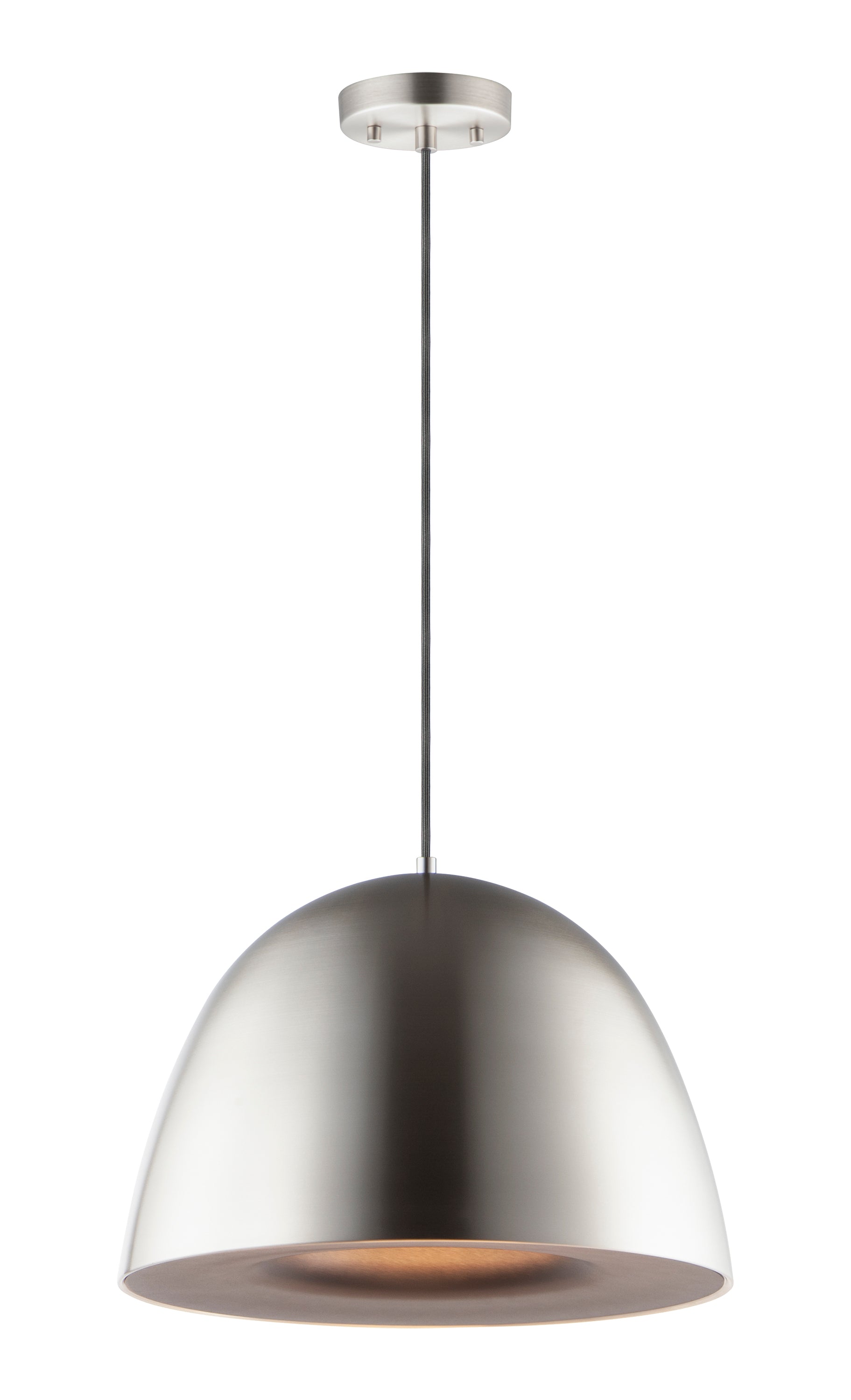 Fungo 24" LED Pendant Satin Nickel/Black by ET2